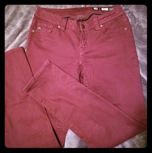 Miss Me Burgundy Jean's - Size 29 Mid-Rise Skinny